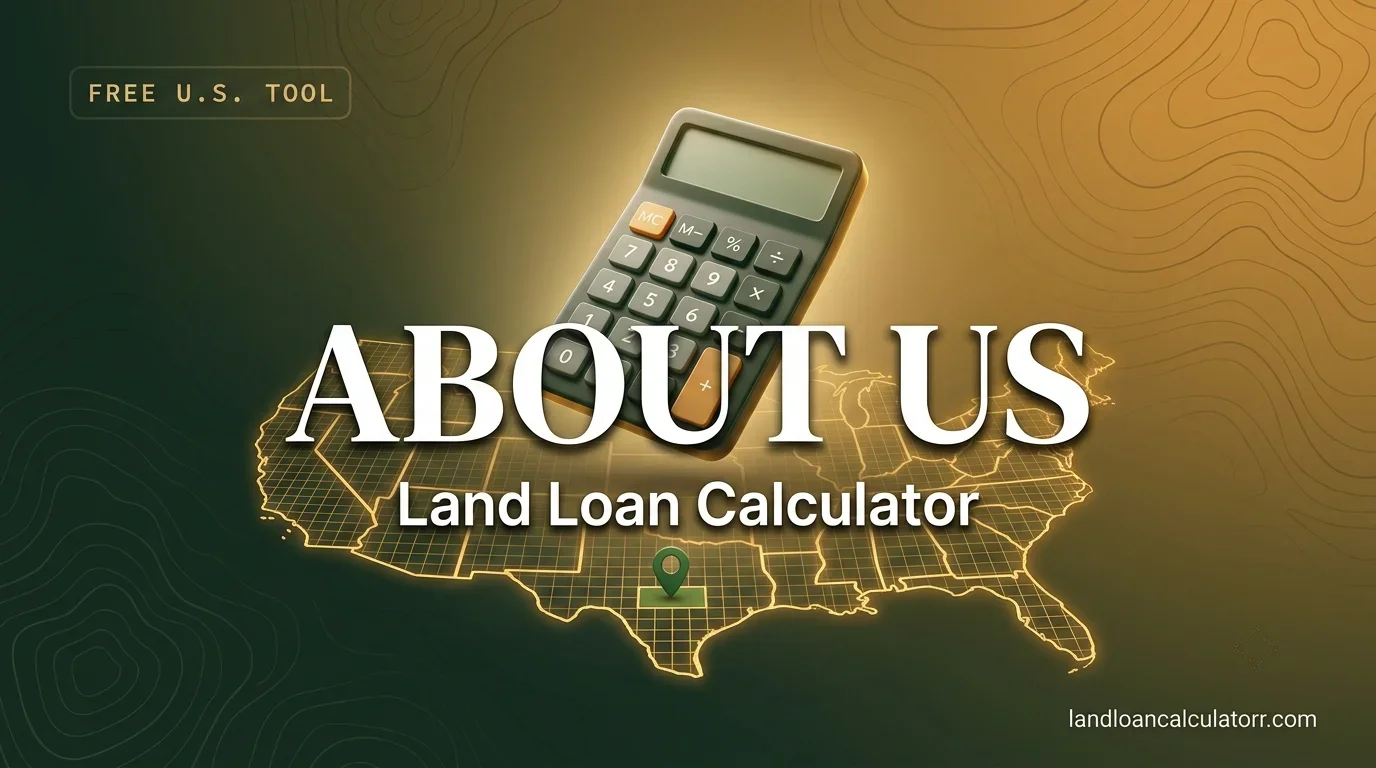 About Us - Land Loan Calculator - Free U.S. land loan estimation tool founded by Zayn Ashford. Visit landloancalculatorr.com