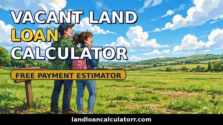 Vacant land loan calculator helping a couple plan payments for an empty land parcel