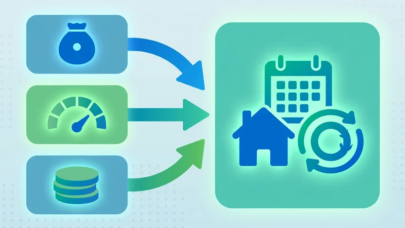 How a land loan calculator works — loan amount, interest rate and down payment inputs produce an estimated monthly payment